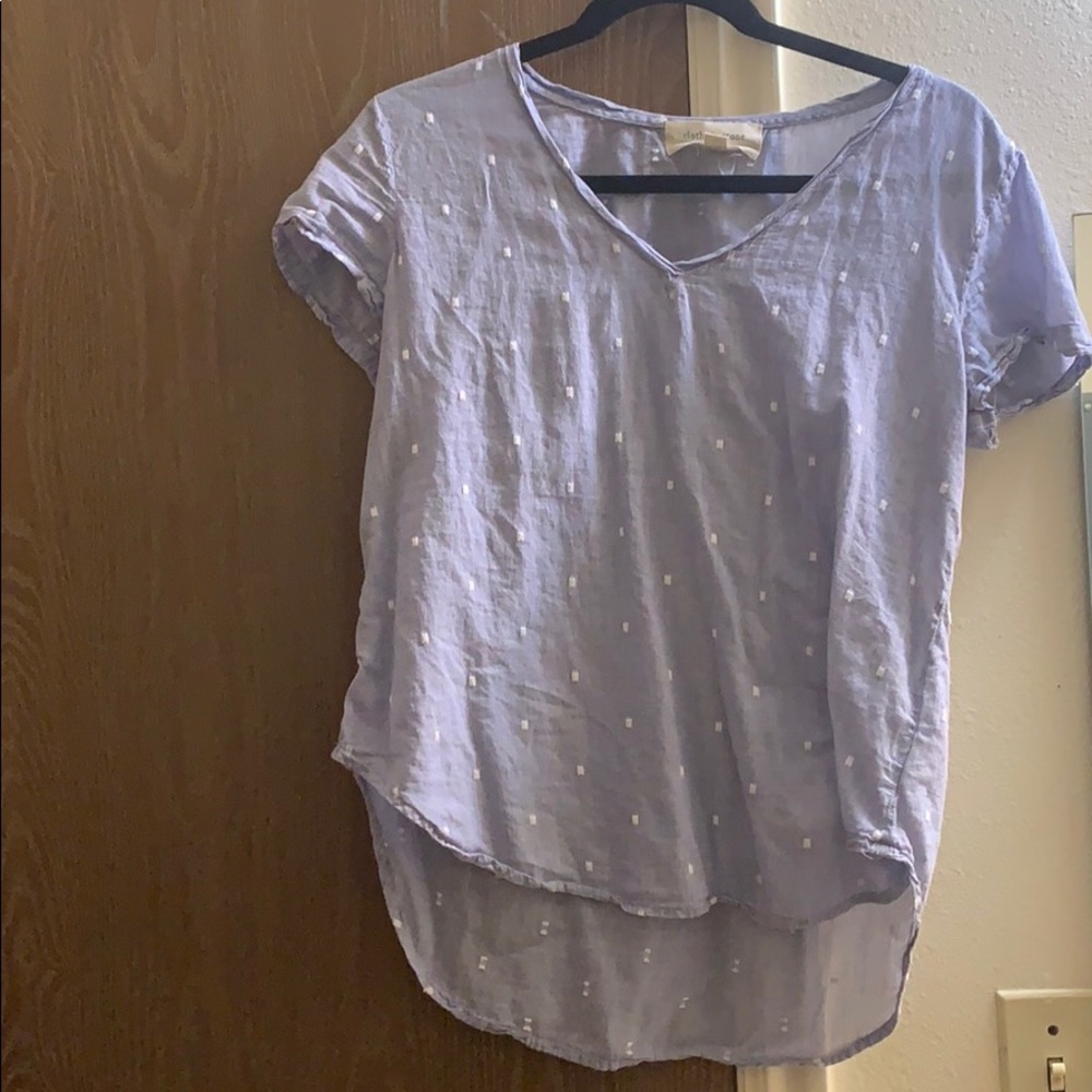 Anthropologie Cloth & Stone Blue Shirt